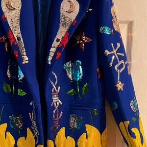 Cosplay Harlequin “birds of prey” 
sequin blazer size M/L